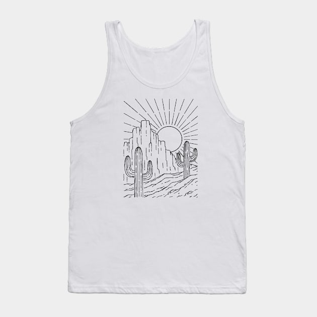 Desert Sun Tank Top by SommersethArt